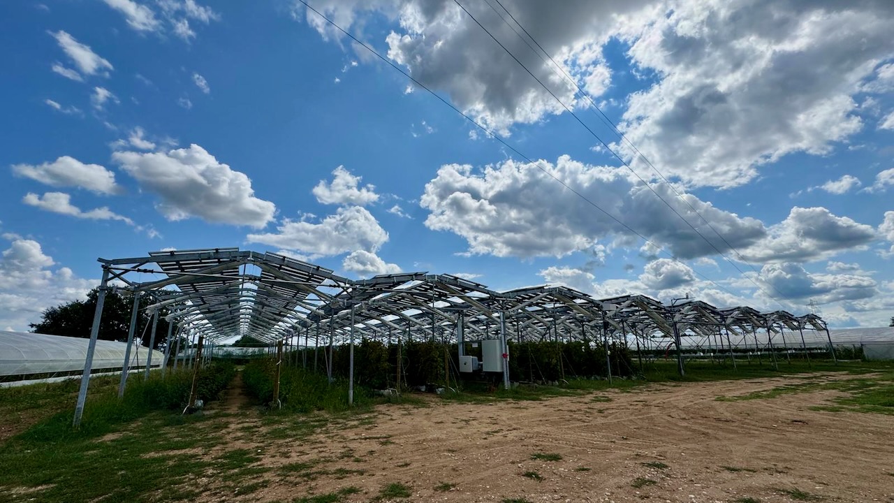 AgriPV-Installation in Frankreich